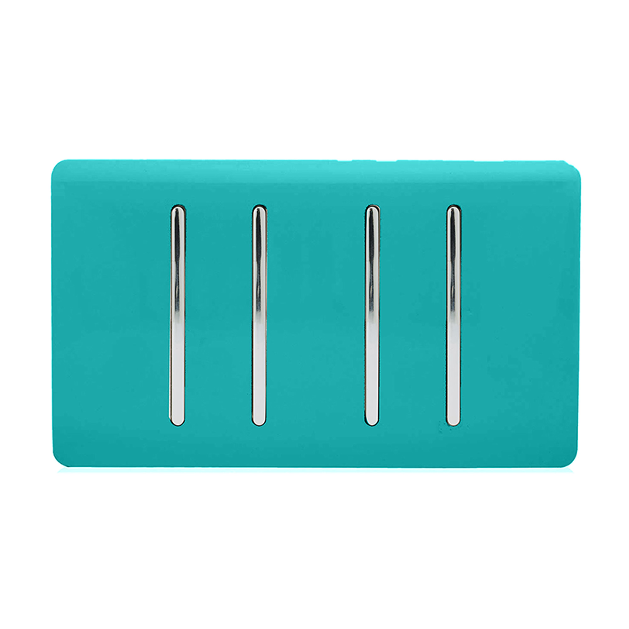 4 Gang (1x2 Way 3x3 Way Intermediate) Bright Teal